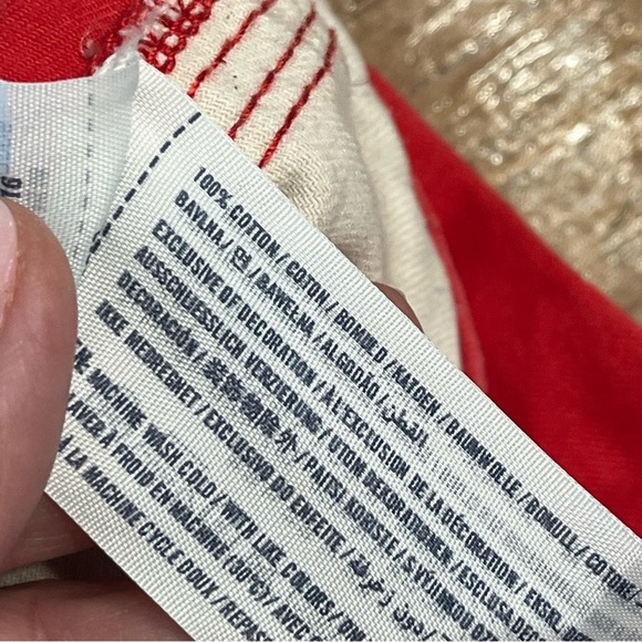 Kids Abercrombie red chino khaki cargo Shorts size 16 - Picture 3 of 7